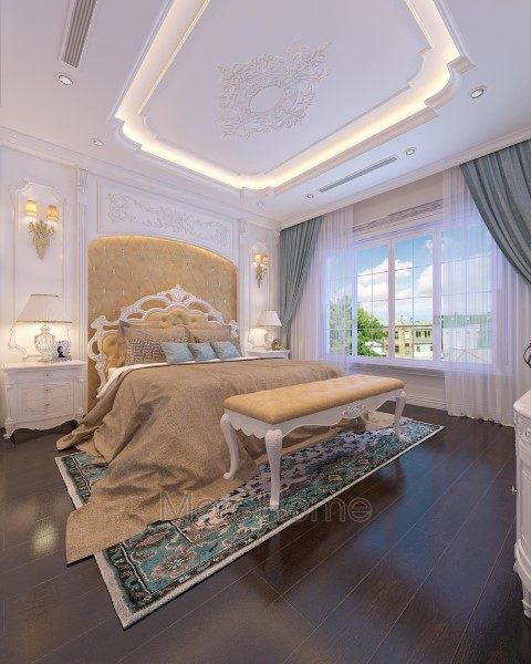 Thiết kế nội thất phòng ngủ biệt thự EuroLand